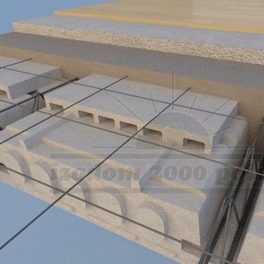 Lastra prefabbricata per solaio in polistirene espanso - STP+STN - izodom 2000 polska - per soffitto / isolante