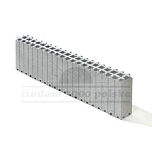 Blocco cassero in polistirene espanso PSE - MD 1/10 - izodom 2000 polska - per muro / isolante