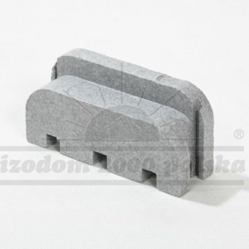 Blocco di calcestruzzo forato - OB - izodom 2000 polska - per edifici / monomuro / aspetto pietra