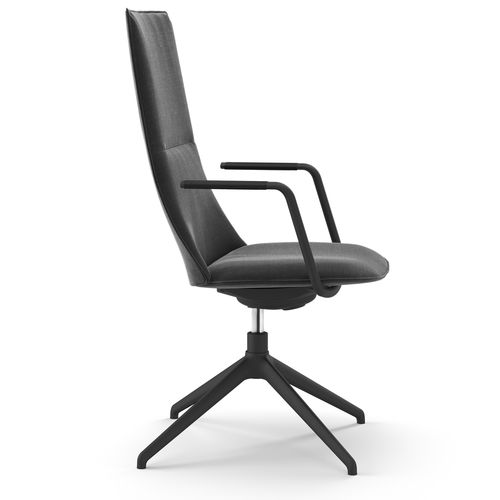 Poltrona da ufficio contemporanea - FJELL - FORAFORM AS - in pelle / in tessuto / con schienale alto