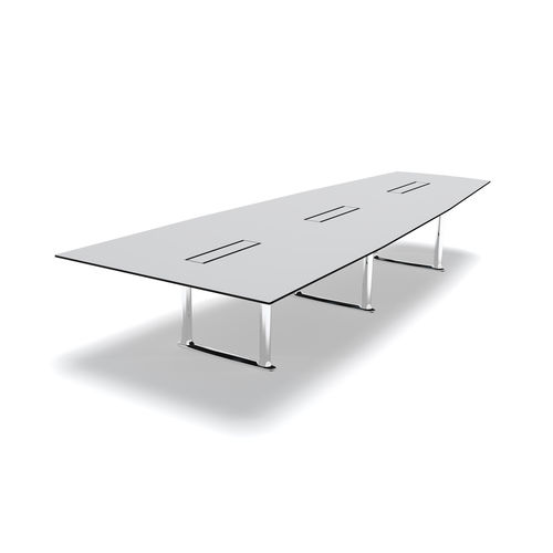 Tavolo da conferenza contemporaneo - COLONNADE - FORAFORM AS - in laminato / con supporto in alluminio / rettangolare