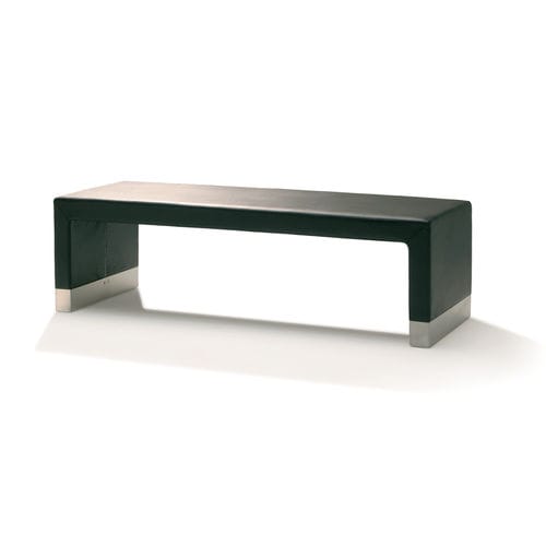 Panca contemporanea - GALLERY - FORAFORM AS - in acciaio inossidabile / in tessuto / contract