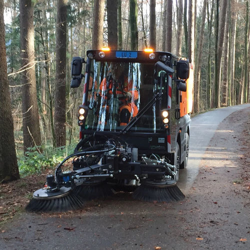 Spazzatrice montata su camion - MFH - Aebi Schmidt - aspirante / per strade / per rifiuti