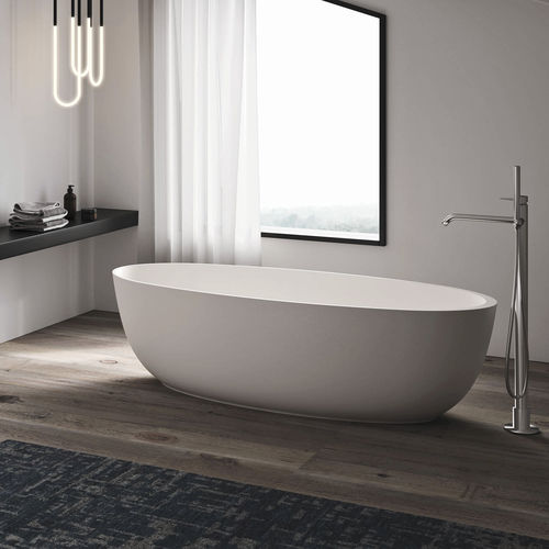 Vasca da bagno ovale - VINCA - Relax - da appoggio / per ambiente abitativo / in Solid Surface