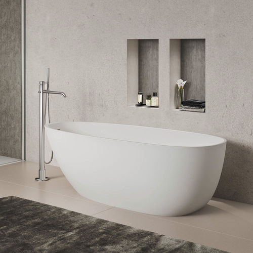 Vasca da bagno ovale - FRESIA - Relax - da appoggio / per ambiente abitativo / in Solid Surface