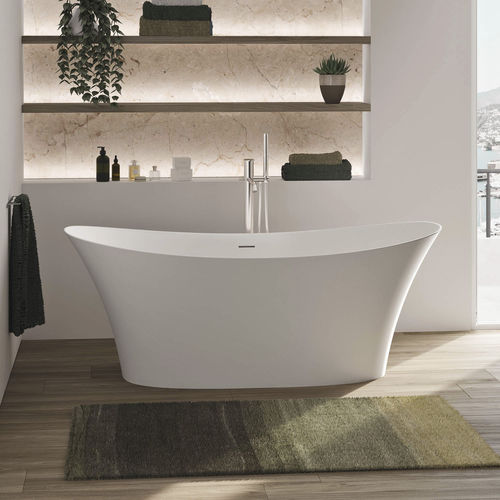Vasca da bagno ovale - IRIS - Relax - da appoggio / per ambiente abitativo / in Solid Surface