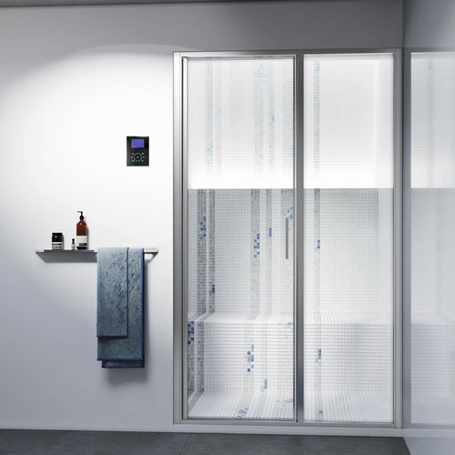 Parete doccia battente - STEAM PL - Relax - a nicchia / in vetro temprato / vetro trasparente