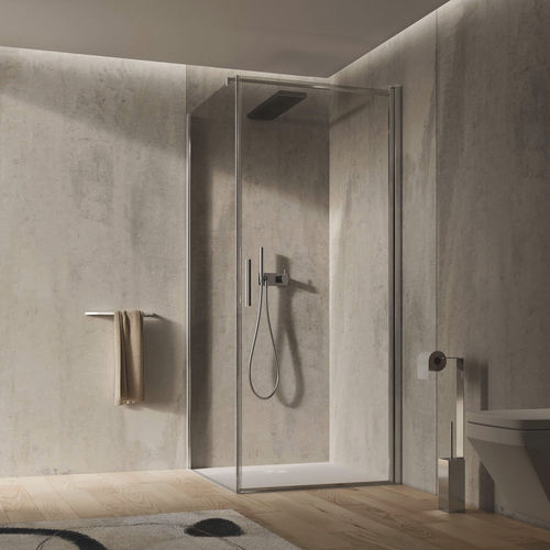 Box doccia in vetro - LIGHT AB + F1 - Relax - con porta pivotante / d'angolo / vetro trasparente