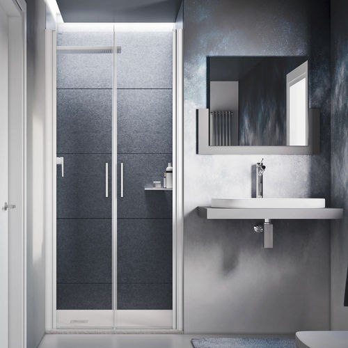 Parete doccia battente - LIGHT B2 - Relax - a nicchia / in vetro temprato / su misura