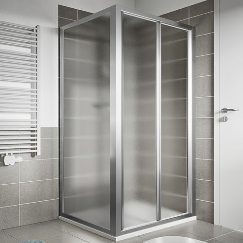 Box doccia in vetro temprato - LYRA PS+F - Relax - in alluminio / con porta pieghevole / d'angolo