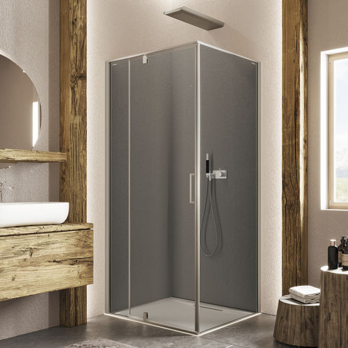 Box doccia in alluminio - KUBIK PA+F - Relax - in vetro temprato / con porta pivotante / d'angolo