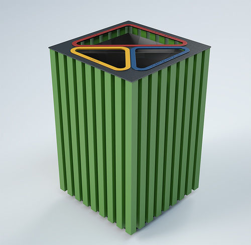 Portarifiuti pubblico - ELODIE RECYCLE - CITYSì - per raccolta differenziata / in acciaio / in alluminio
