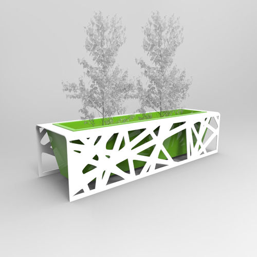 Fioriera in metallo - BOBBY - CITYSì - rettangolare / quadrata / modulabile