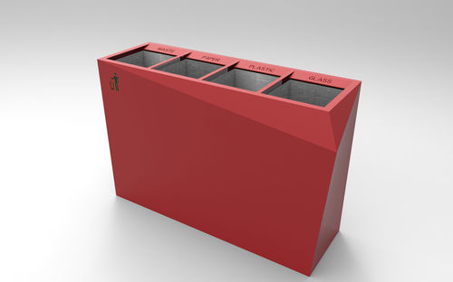 Portarifiuti pubblico - ORIGAMI - CITYSì - per raccolta differenziata / in acciaio galvanizzato / in acciaio verniciato
