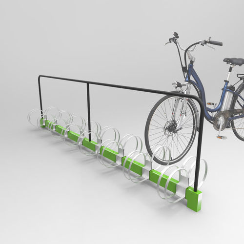 Rastrelliera per biciclette a pavimento - VILLE - CITYSì - con sistema di sicurezza / orizzontale / verticale