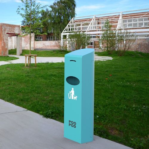 Distributore di sacchetti per escrementi di cani a pavimento - LEILA poopod - CITYSì - per spazio pubblico / in metallo / 200 sacchetti