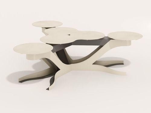 Panca per spazi pubblici design originale - GEMMA - CITYSì - in acciaio con rivestimento a polvere / senza schienale / senza braccioli