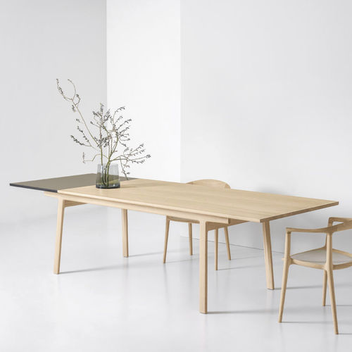 Tavolo contemporaneo - MAISA - Mobimex - in legno massiccio / in Fenix NTM / rettangolare