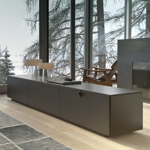 Credenza contemporanea - NEXT - Mobimex - in legno / nera