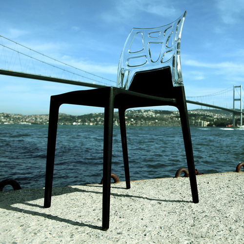 Sedia contemporanea - EGO-ROCK    - PAPATYA - da esterno / da interno / in polipropilene