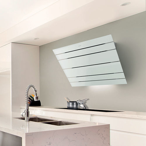 Cappa a muro - LEVANTE - Galvamet - a ricircolo / con touch screen / con illuminazione integrata