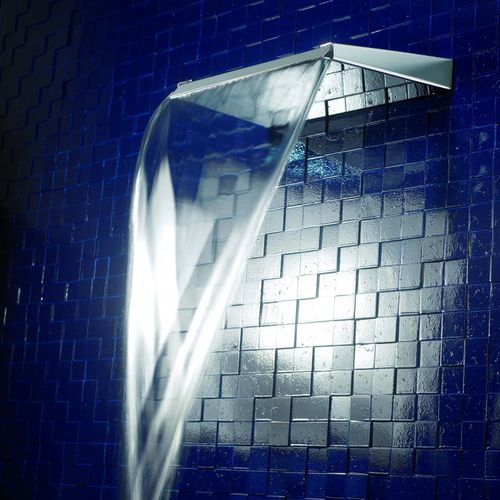 Soffione doccia da parete - ARETHUSA - TENDER RAIN - rettangolare / a cascata