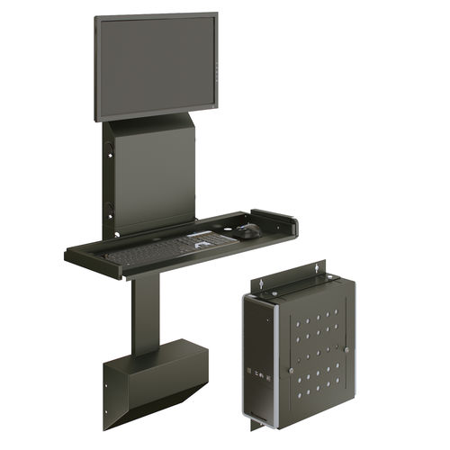 Scrivania da parete - ELECTROSLIM - Versa Products - contemporanea / in laminato / ad altezza regolabile