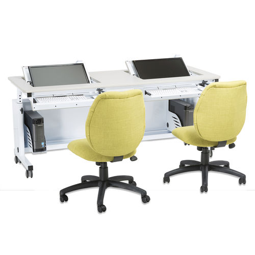Scrivania per open space - REVOLUTION - Versa Products - da terra / da 2 persone / contemporanea