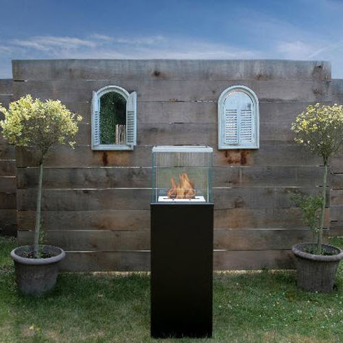 Torcia da giardino a pavimento - COLUMN - Bio-Blaze® - in acciaio