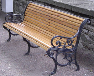 Panca per spazi pubblici classica - SIRECO - ECOMP Ltd - in legno / in metallo / con schienale
