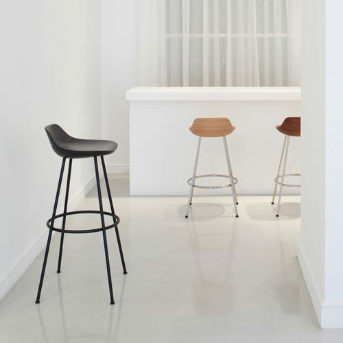 Sgabello da bar contemporaneo - HIROSHIMA - Maruni - in rovere / in faggio / in noce