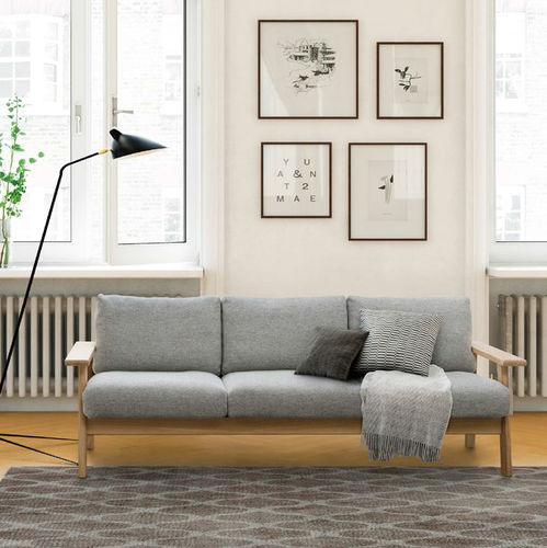 Divano contemporaneo - BRUNO 4506-23 - Maruni - in tessuto / con cuscino rimovibile / PEFC