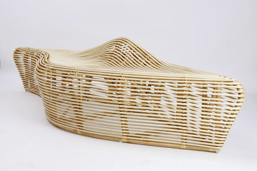 Panca design originale - LINGER - Yamakawa Rattan Japan Inc. - in legno