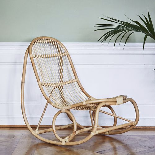 Chauffeuse contemporanea - Nanny - Sika-Design - in tessuto / in rattan / in vimini