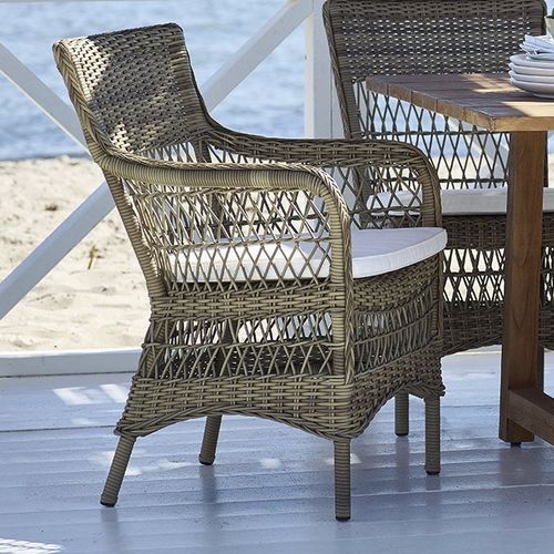 Sedia da giardino classica - Marie - Sika-Design - in tessuto / con supporto in alluminio / con cuscino rimovibile