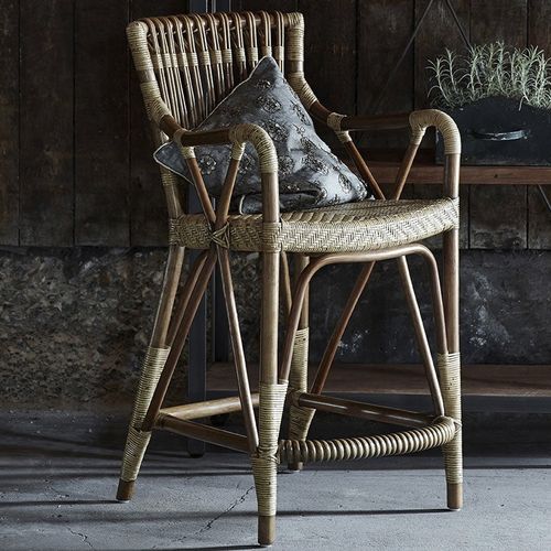 Sedia alta classica - Blues - Sika-Design - da interno / in rattan / in vimini