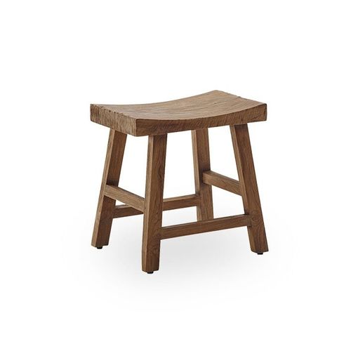Sgabello contemporaneo - Charles  - Sika-Design - in teak / con supporto in legno / in materiale di recupero