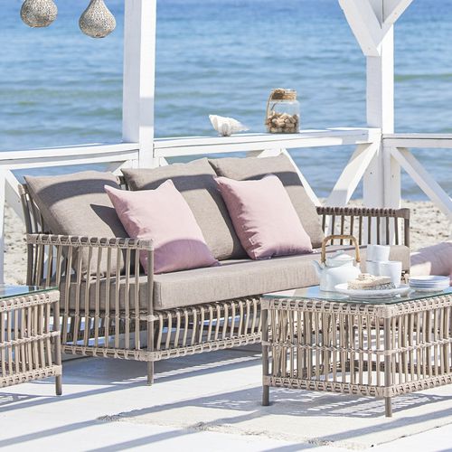 Divano contemporaneo - Caroline - Sika-Design - da giardino / in tessuto / con cuscino rimovibile