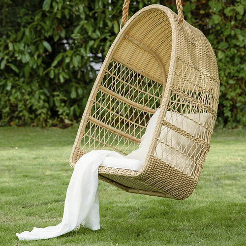 Sedia sospesa contemporanea - Evelyn  - Sika-Design - da esterno / in fibre sintetiche / con cuscino rimovibile