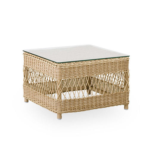 Tavolo d'appoggio classico - Anna - Sika-Design - in vetro / in fibre sintetiche / quadrato