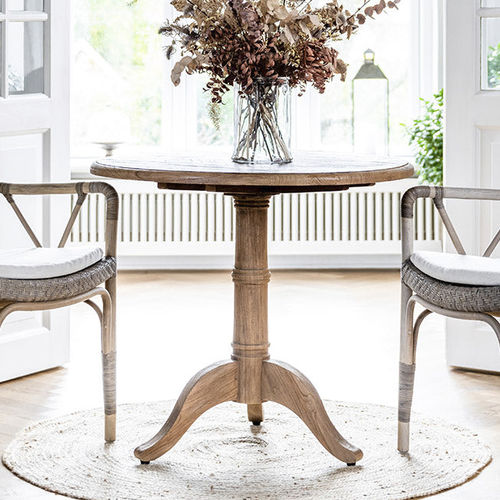 Tavolo classico - Michel - Sika-Design - in teak / con supporto in legno / rotondo
