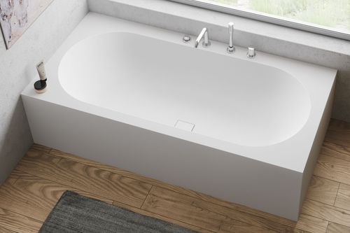 Vasca da bagno da appoggio - MIRAKLON BWS - Hasenkopf - per ambiente abitativo / in Corian® / contemporanea