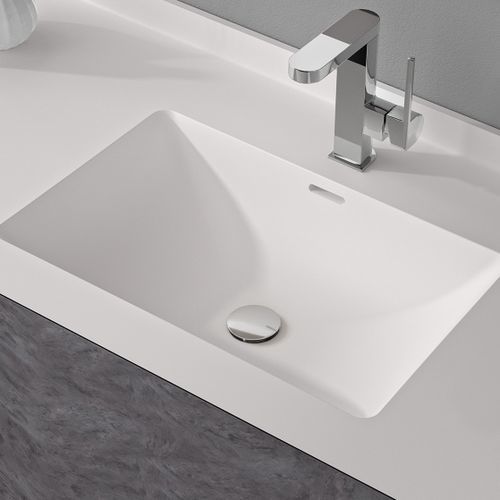 Lavabo sottopiano - FXS2 - Hasenkopf - in acrilico / in Solid Surface / con piano integrato