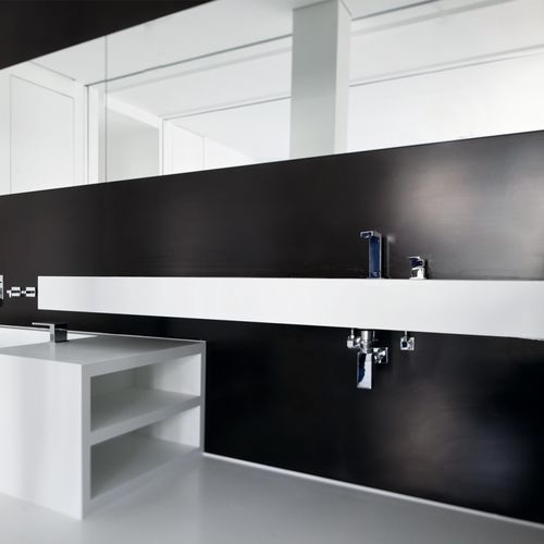 Piano lavabo in Corian® - WASH­STANDS - Hasenkopf - su misura