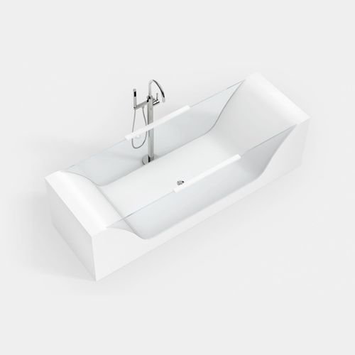 Vasca da bagno da appoggio - BW2 - Hasenkopf - per ambiente abitativo / in Solid Surface / in vetro