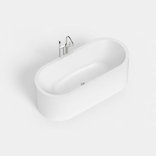 Vasca da bagno ovale - CURVA 2 - Hasenkopf - da appoggio / per ambiente abitativo / in Corian®