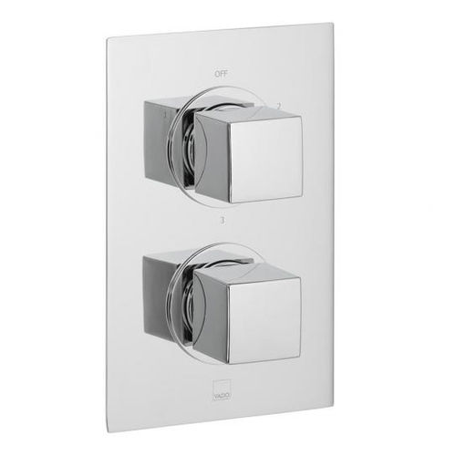 Miscelatore da doccia - MIX-148D/3-C/P - VADO - da parete / termostatico / in metallo cromato