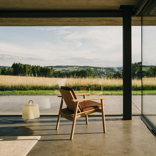 Poltrona club contemporanea - RIVA - KETTAL - in tessuto / in teak / con cuscino rimovibile