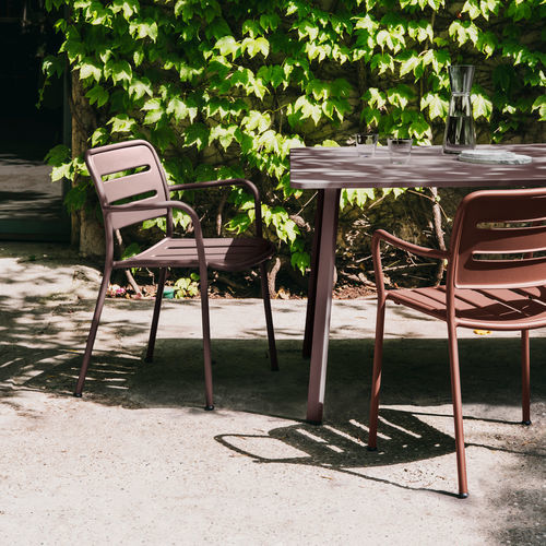 Sedia da pranzo contemporanea - VILLAGE - KETTAL - da esterno / da interno / in alluminio