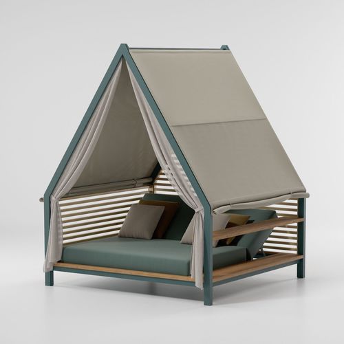 Letto da giardino a baldacchino - COTTAGE - KETTAL - matrimoniale / contemporaneo / modulare